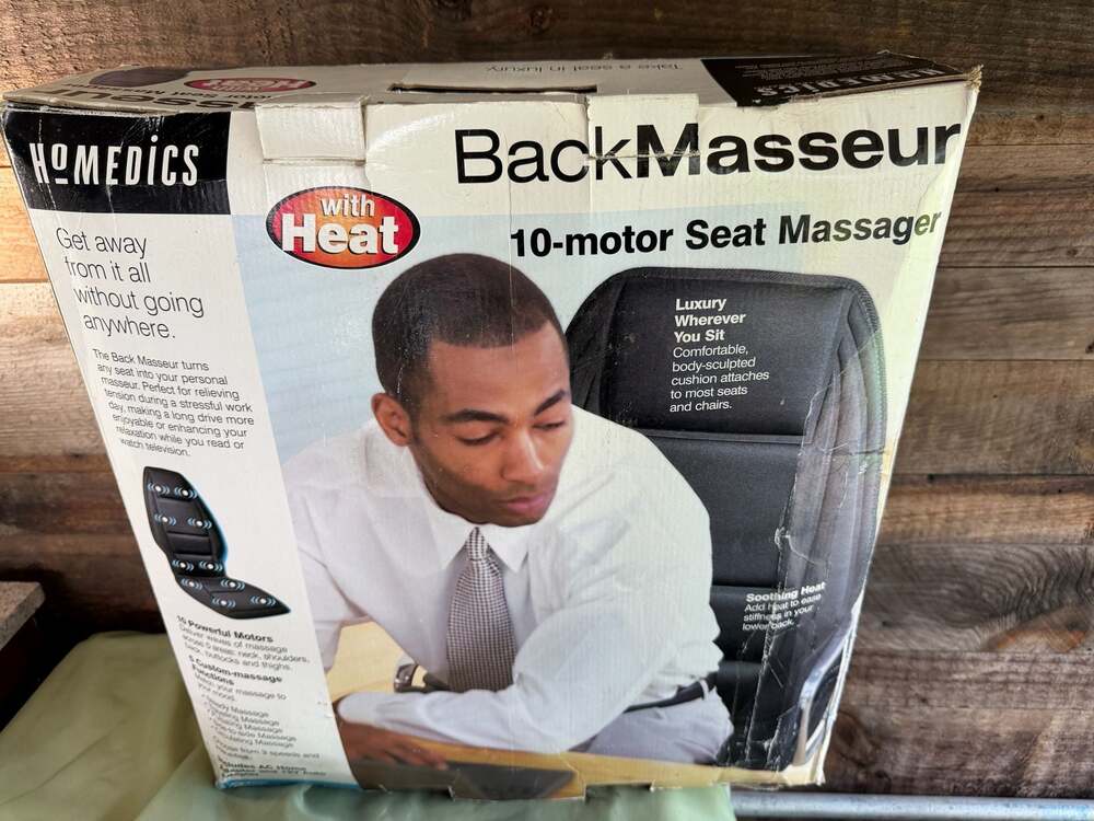 HoMedics BackMasseur 10-Motor Seat Massager with Heat